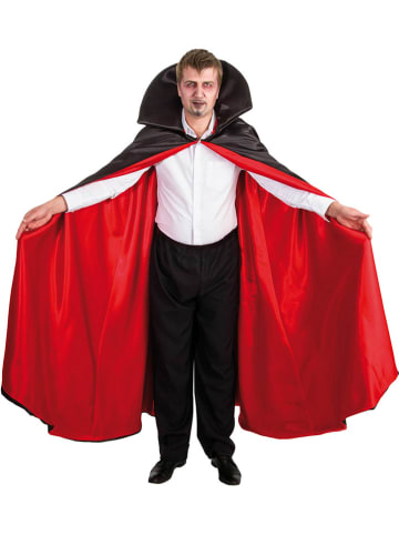 CHAKS Peleryna kostiumowa "Vampire" w kolorze czarno-czerwonym