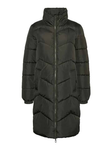 Vero Moda Płaszcz pikowany w kolorze ciemnozielonym