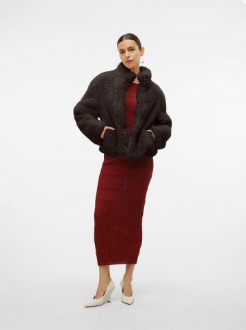 Vero Moda Kunstpelzjacke "Monroe Short" in Braun