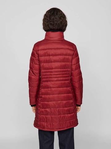 Vila Płaszcz pikowany w kolorze bordowym