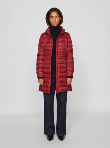 Vila Płaszcz pikowany w kolorze bordowym