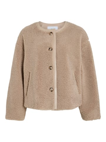Vila Teddyfelljacke "Vilyly" in Beige