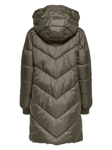 JDY Steppmantel "SKYLAR PADDED HOOD" in Khaki