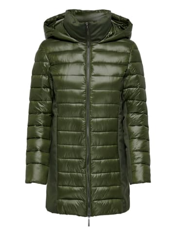 ONLY Płaszcz pikowany w kolorze ciemnozielonym