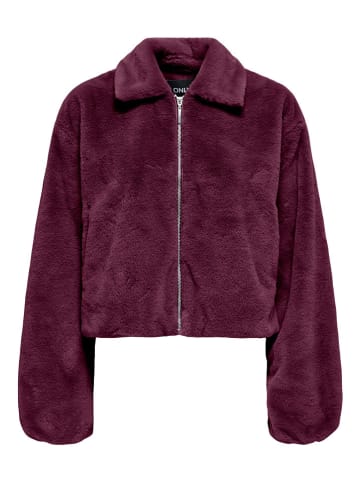 ONLY Kunstpelzjacke "ONLDANA" in Lila