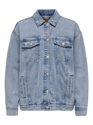 ONLY Carmakoma Jeansjacke in Hellblau