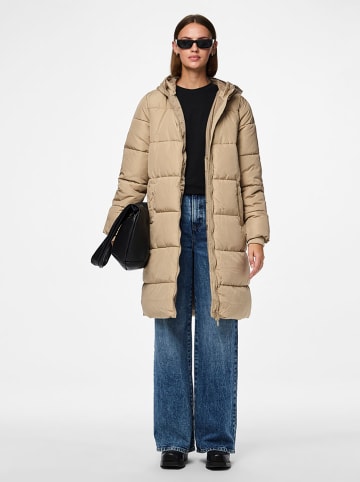 Pieces Steppmantel "Pcbee" in Beige