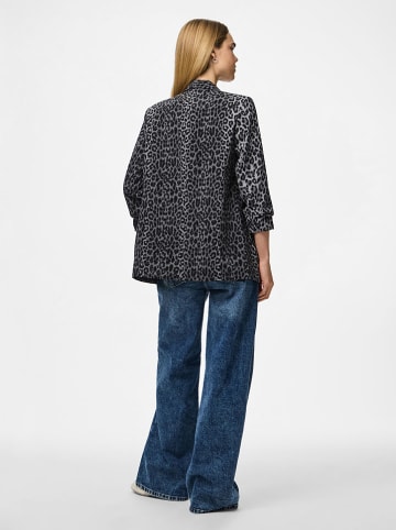 Pieces Blazer "Bosella" in Schwarz/Grau