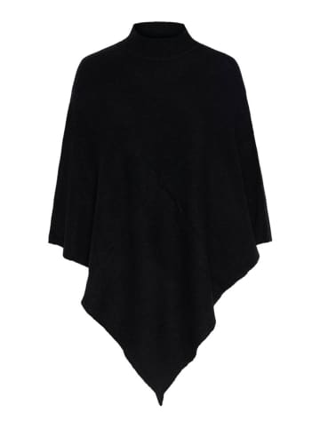 Pieces Poncho "Fortuna" in Schwarz