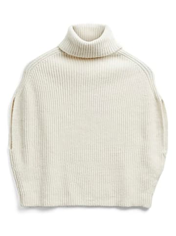 Pieces Poncho in Creme