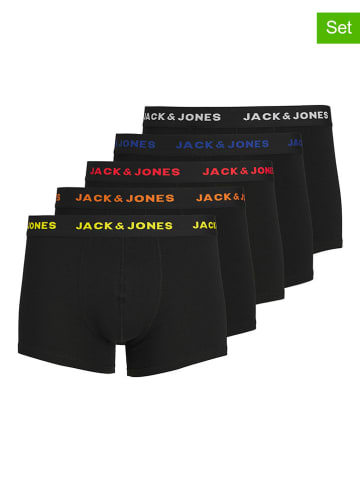 JACK & JONES Junior Bokserki (5 par) "Friday" w kolorze czarnym