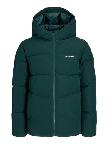 JACK & JONES Junior Kurtka pikowana "Brady" w kolorze zielonym