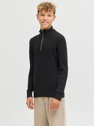 JACK & JONES Junior Sweter "Barkley" w kolorze czarnym