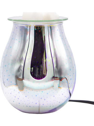 Candle Brothers Elektrische Duftlampe "Jupiter" in Silber - (H)16 x Ø 12 cm