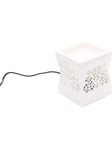 CANDLE-LITE Elektrische Duftlampe "Nata" in Weiß - (B)10 x (H)12 x (T)10 cm
