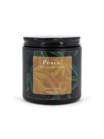 Candle Brothers Duftkerze ''C.B.D. Peace. Sunny Lemon'' in Schwarz - 350 g