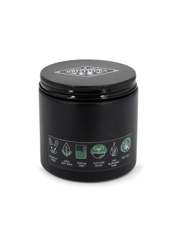 Candle Brothers Duftkerze ''C.B.D. Peace. Sunny Lemon'' in Schwarz - 350 g