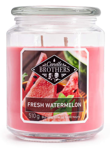 Candle Brothers Duftkerze "Fresh Watermelon" in Rosa - 510 g