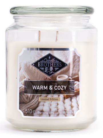 Candle Brothers Duftkerze "Warm & Cozy" in Creme - 510 g