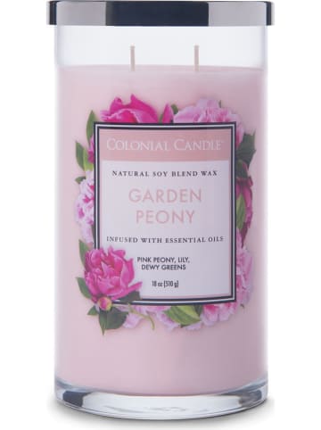 Colonial Candle Duftkerze "Garden Peony" in Rosa - 510 g