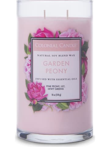 Colonial Candle Duftkerze "Garden Peony" in Rosa - 510 g
