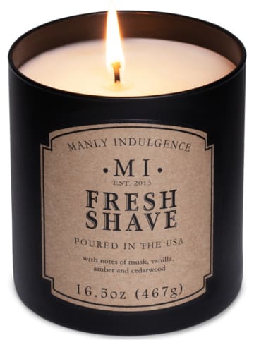 Colonial Candle Duftkerze "Fresh Shave" in Schwarz - 467 g