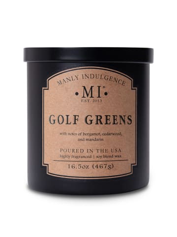 Colonial Candle Duftkerze "Golf Greens" in Schwarz - 467g