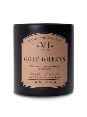 Colonial Candle Duftkerze "Golf Greens" in Schwarz - 467g