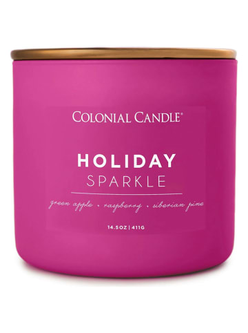 Colonial Candle Duftkerze "Holiday Sparkle" in Pink - 411 g