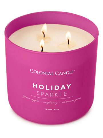 Colonial Candle Duftkerze "Holiday Sparkle" in Pink - 411 g