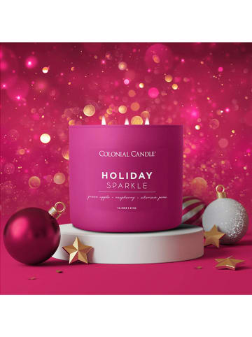 Colonial Candle Duftkerze "Holiday Sparkle" in Pink - 411 g