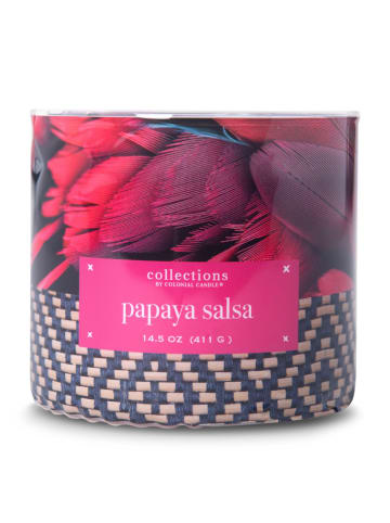 Colonial Candle Duftkerze "Papaya Salsa" in Pink - 411 g