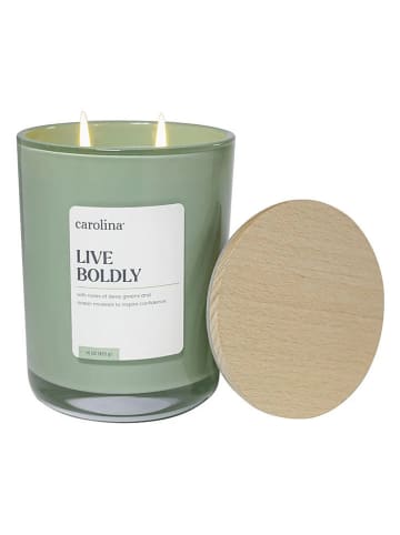 Colonial Candle Duftkerze "Live Boldly" in Grün - 453 g