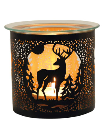 Woodbridge Duftlampe "Stag" in Schwarz - (H)10,5 x Ø 10,5 cm