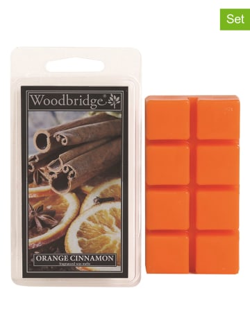 Woodbridge Wosk zapachowy (2 szt.) "Orange Cinnamon" w kolorze pomarańczowym - 2 x 68 g