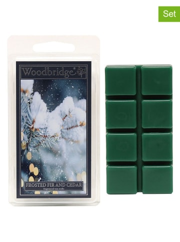 Woodbridge Wosk zapachowy (2 szt.) "Frosted Fir & Cedar" w kolorze zielonym - 2 x 68 g