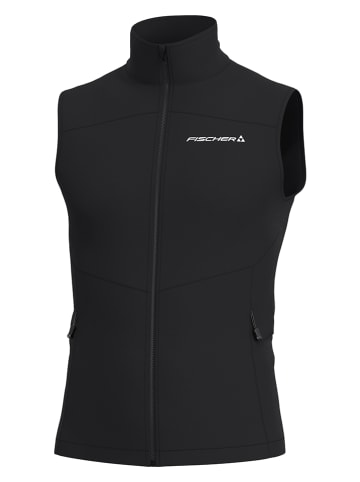 Fischer Doorgestikte bodywarmer zwart
