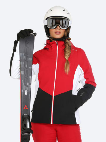 Fischer Ski-/ Snowboardjacke "Stella" in Rot/ Schwarz/ Weiß