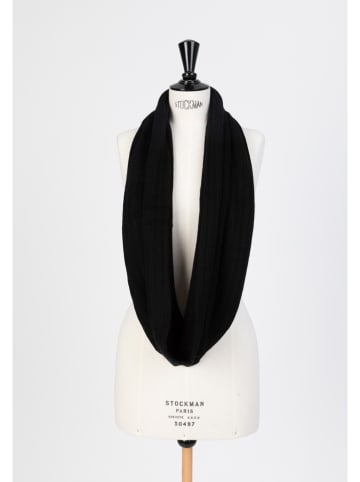 Perfect Cashmere Loop-Schal "Clody" in Schwarz - (L)65 x (B)40 cm