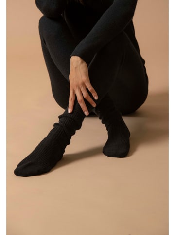 Perfect Cashmere Kaschmir-Socken "Molilou" in Schwarz