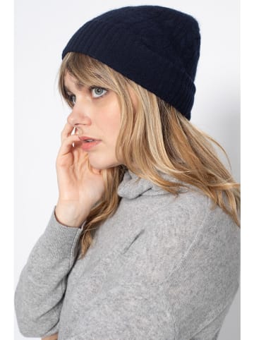 Perfect Cashmere Kasjmieren muts "Popi" donkerblauw