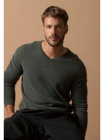 Perfect Cashmere Kasjmieren trui "Alexander" donkergroen