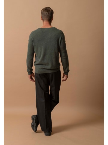 Perfect Cashmere Kasjmieren trui "Alexander" donkergroen