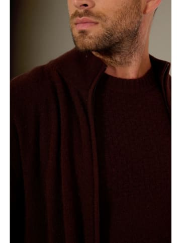 Perfect Cashmere Kaschmir-Cardigan "Cody" in Dunkelbraun