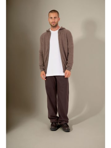 Perfect Cashmere Kasjmieren vest "Eldo" taupe