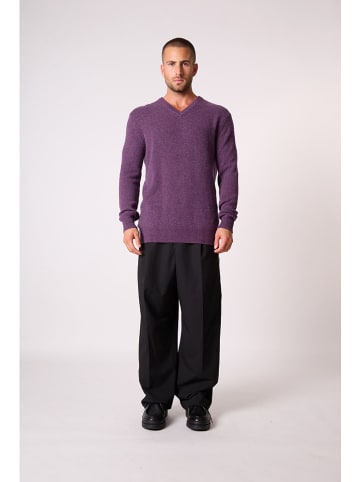 Perfect Cashmere Kasjmieren trui "Enzo" paars