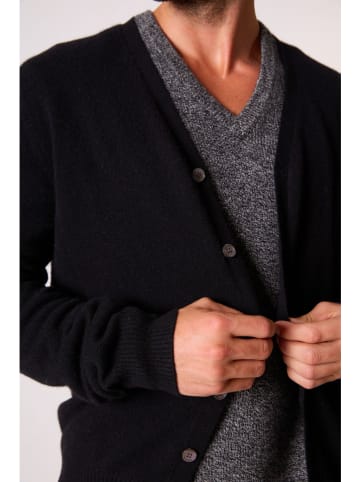 Perfect Cashmere Kasjmieren vest "Errol" zwart