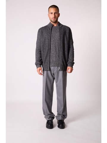 Perfect Cashmere Kaszmirowy kardigan "Leo" w kolorze antracytowym