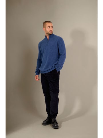 Perfect Cashmere Kaschmir-Pullover "Lucas" in Blau