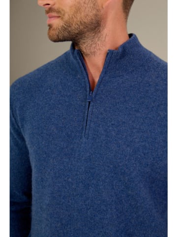 Perfect Cashmere Kaschmir-Pullover "Lucas" in Blau